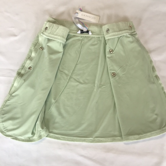 Dannijo Terry Wrap Skirt in Canary Green size XS NWT - Picture 8 of 11